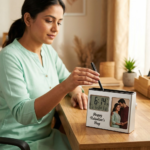 Personalized Digital Clock Pen Stand - Image 2