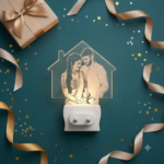 Photo Engraved Acrylic Glowing Plug Lamp