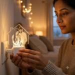 Photo Engraved Acrylic Glowing Plug Lamp - Image 2