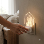 Photo Engraved Acrylic Glowing Plug Lamp - Image 3