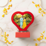 Heart Shape Rotating Photo Lamp