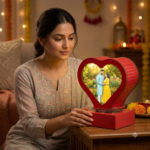 Heart Shape Rotating Photo Lamp - Image 2