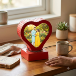 Heart Shape Rotating Photo Lamp - Image 4