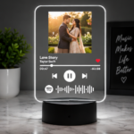 Personalized Spotify Acrylic LED Table Lamp - Image 2