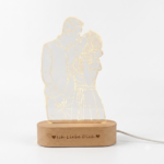 Personalized Line Art LED Table Lamp - Image 4